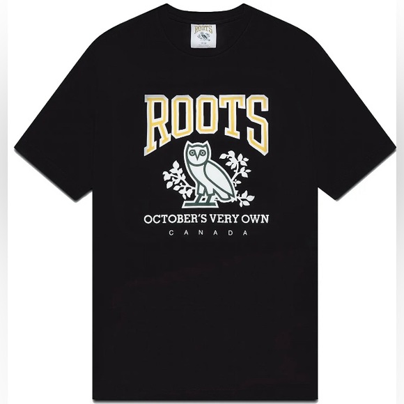 Roots x OVO 2022 Classic Tee Black Size XXL BNIB BNWT - Picture 1 of 2